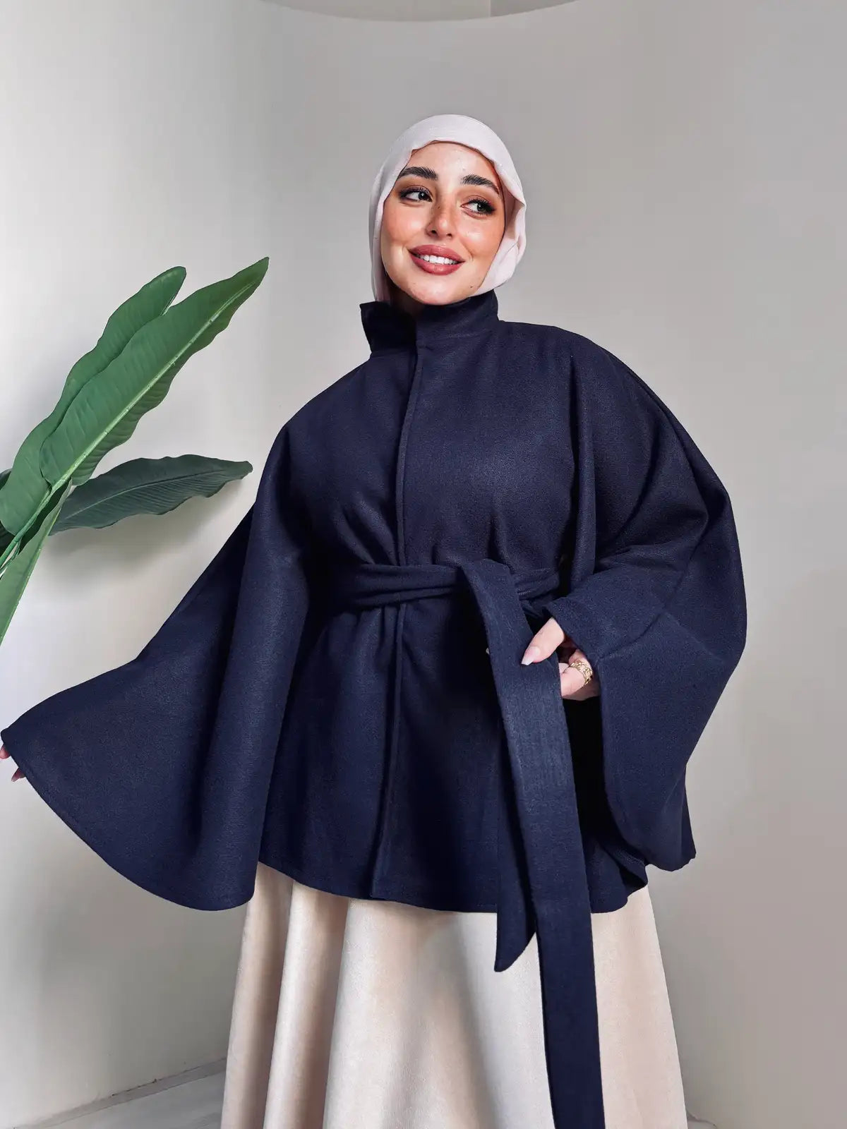 Heavy Wool Belted Jacket – Made in Shahin