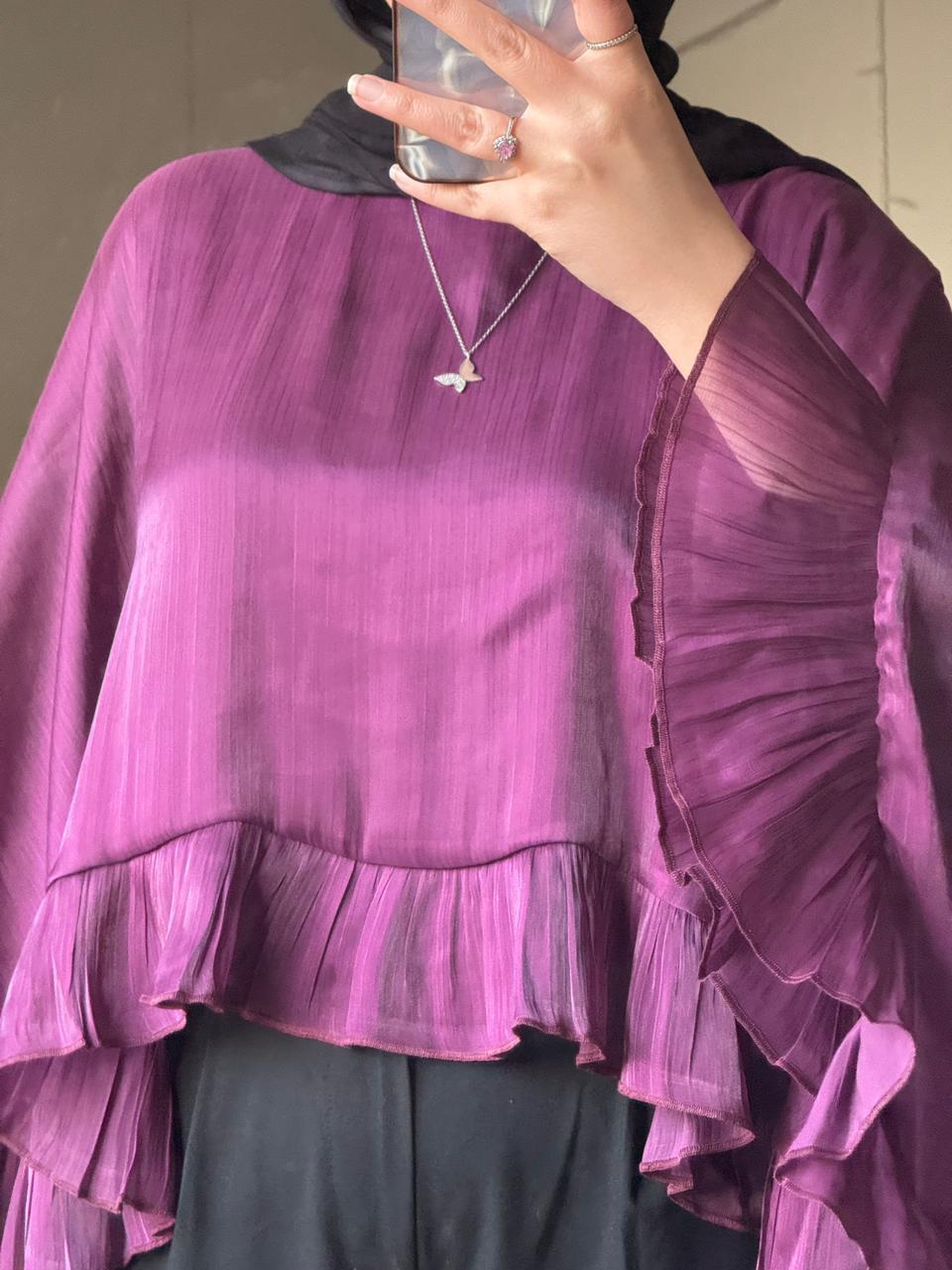 Cloche Crinkle Blouse – Made in Shahin