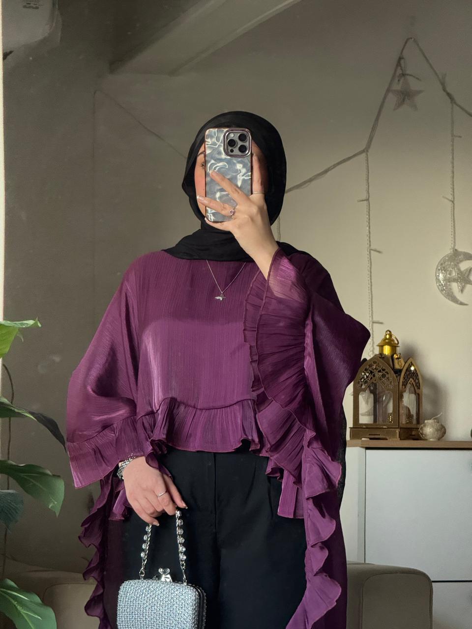 Cloche Crinkle Blouse – Made in Shahin