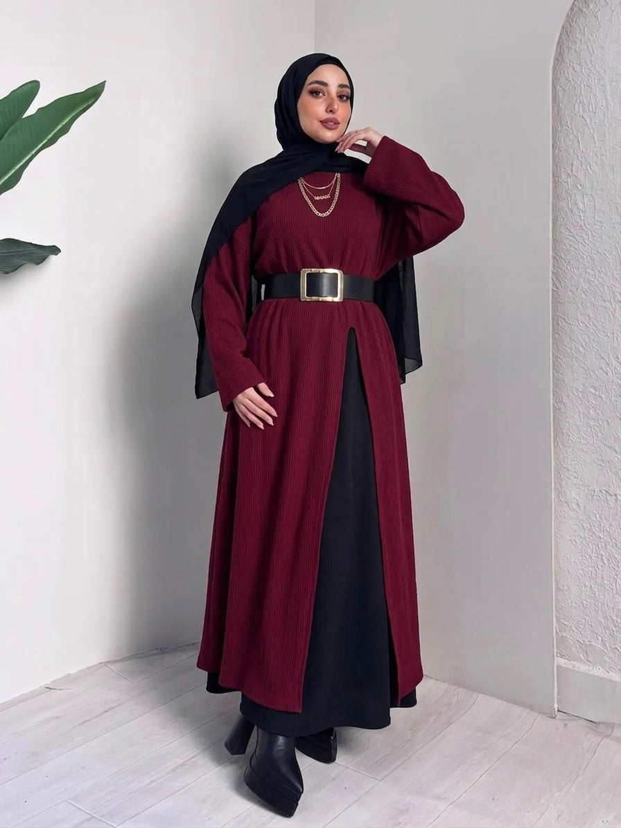 Tricot Rib Long Pullover – Made in Shahin