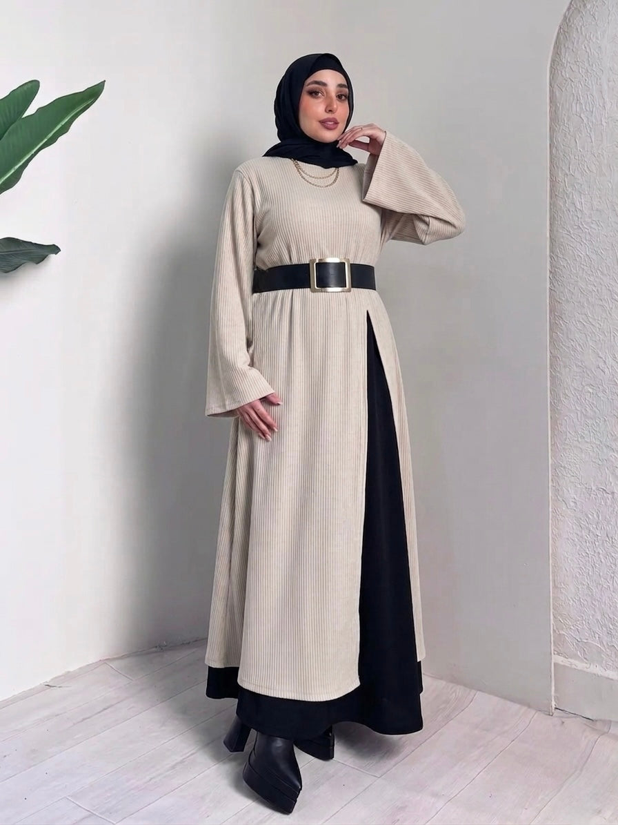 Tricot Rib Long Pullover – Made in Shahin