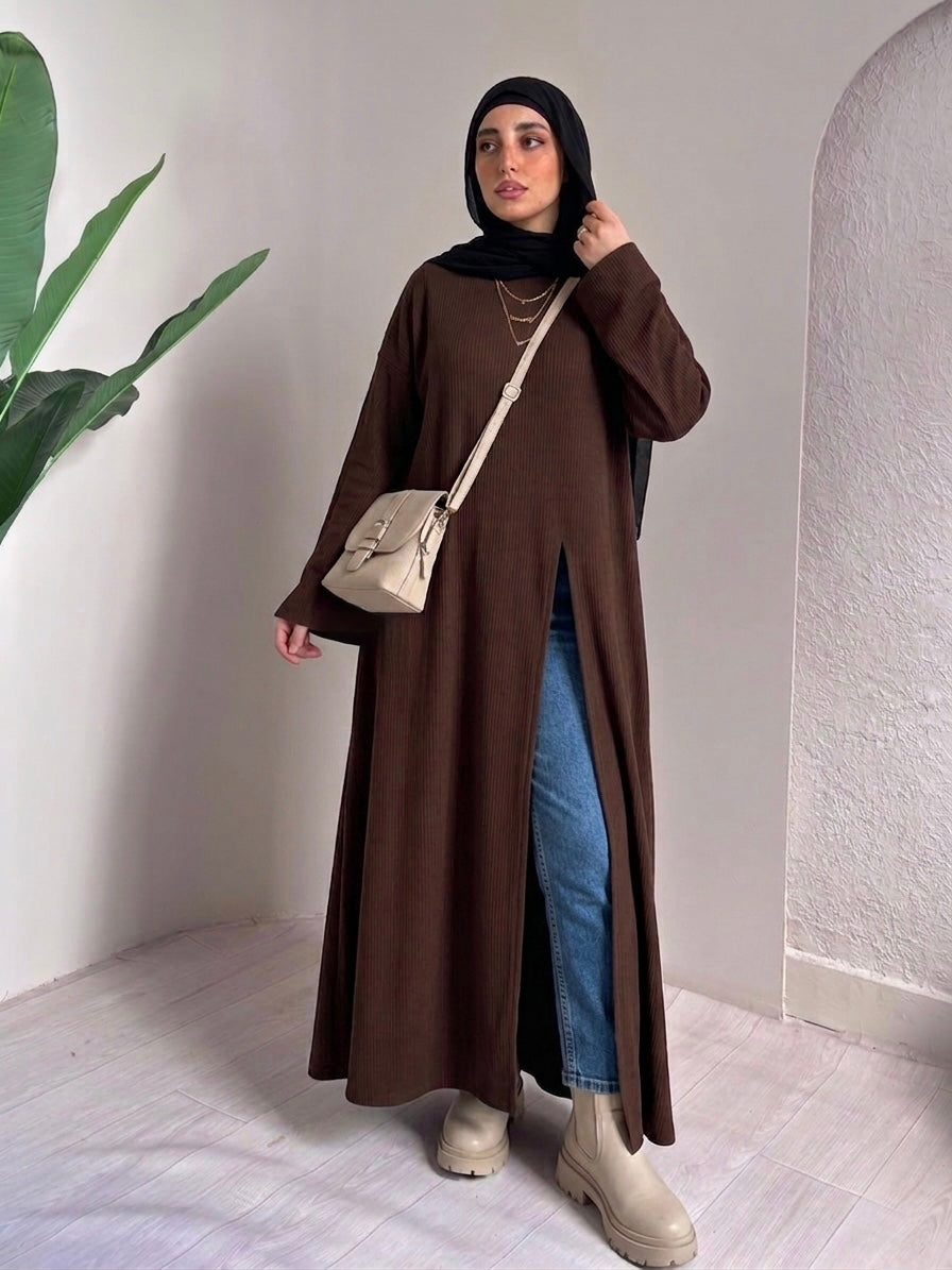 Tricot Rib Long Pullover – Made in Shahin