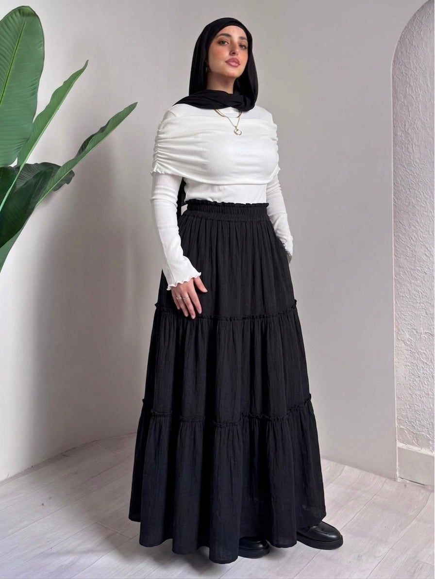 Galaxy Linen Skirt – Made in Shahin