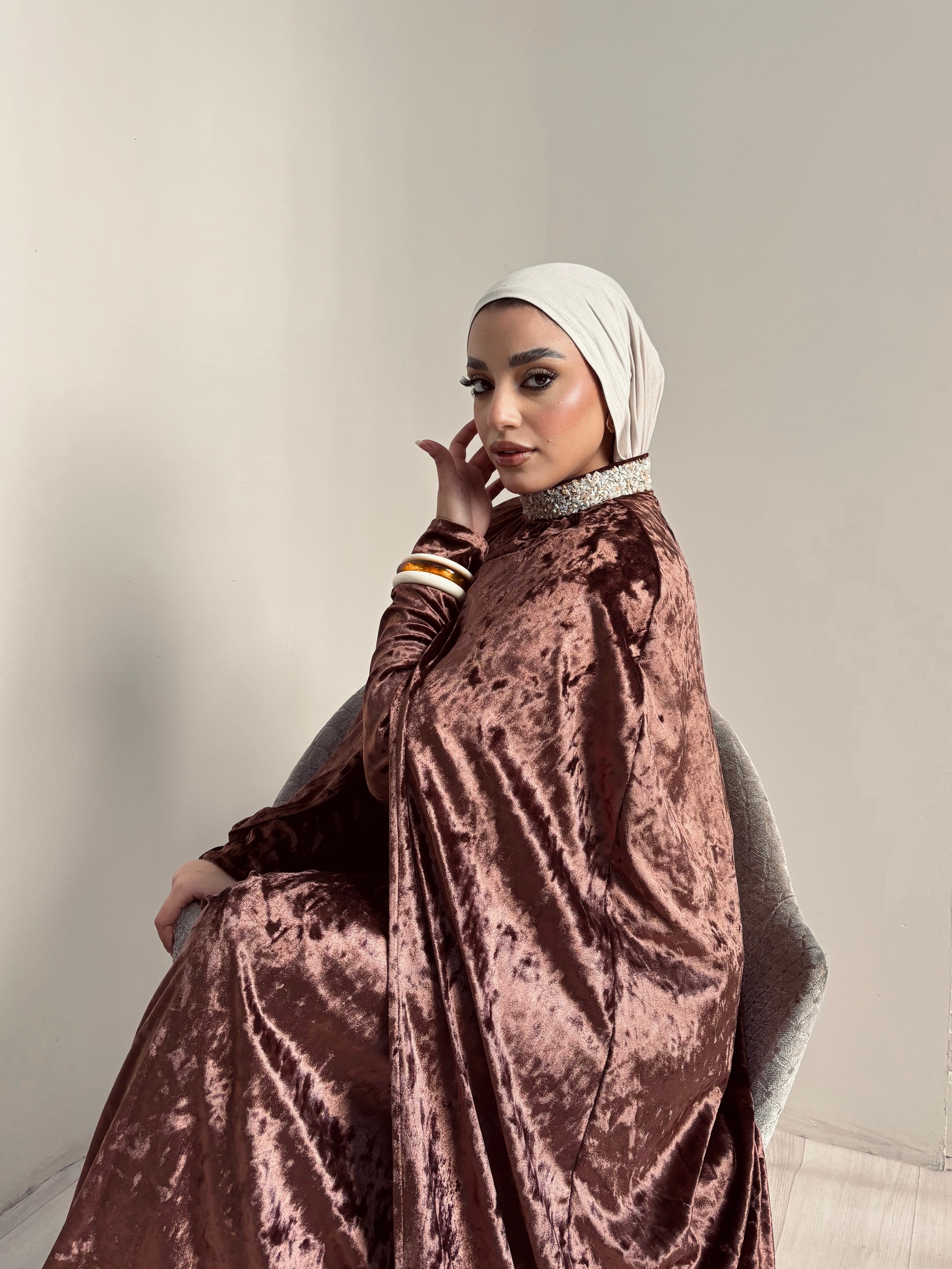 Velvet Cape Abaya – Made in Shahin