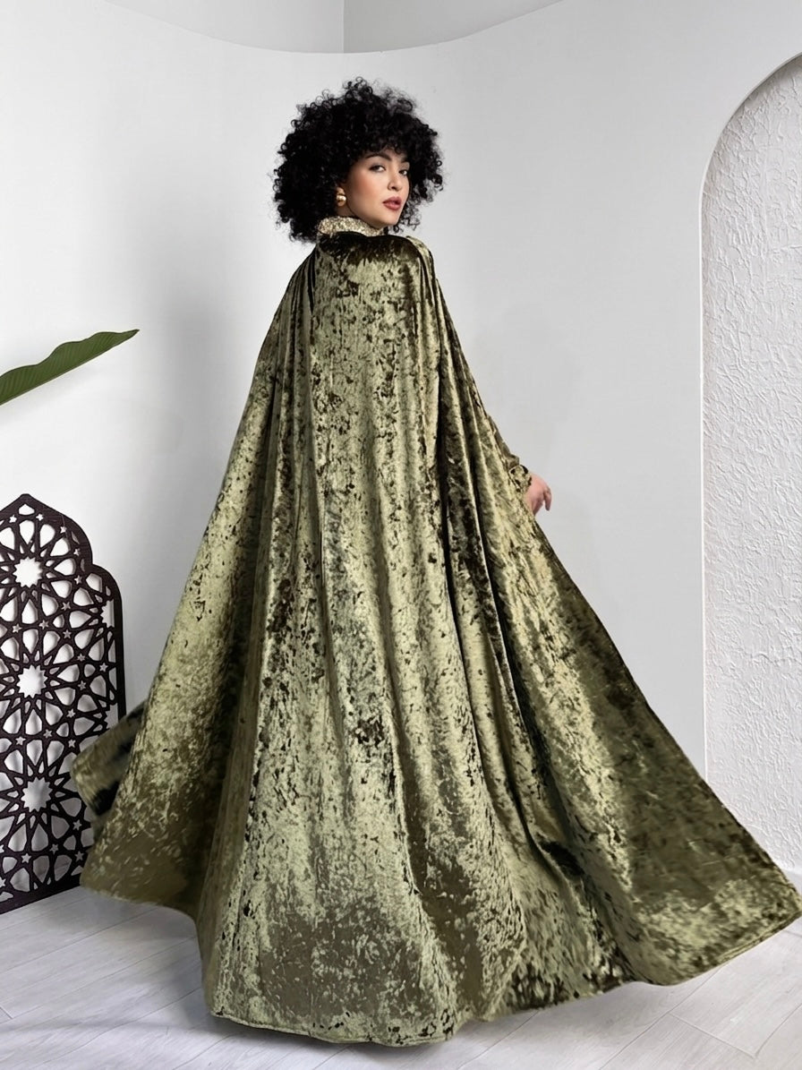 Velvet Cape Abaya – Made in Shahin