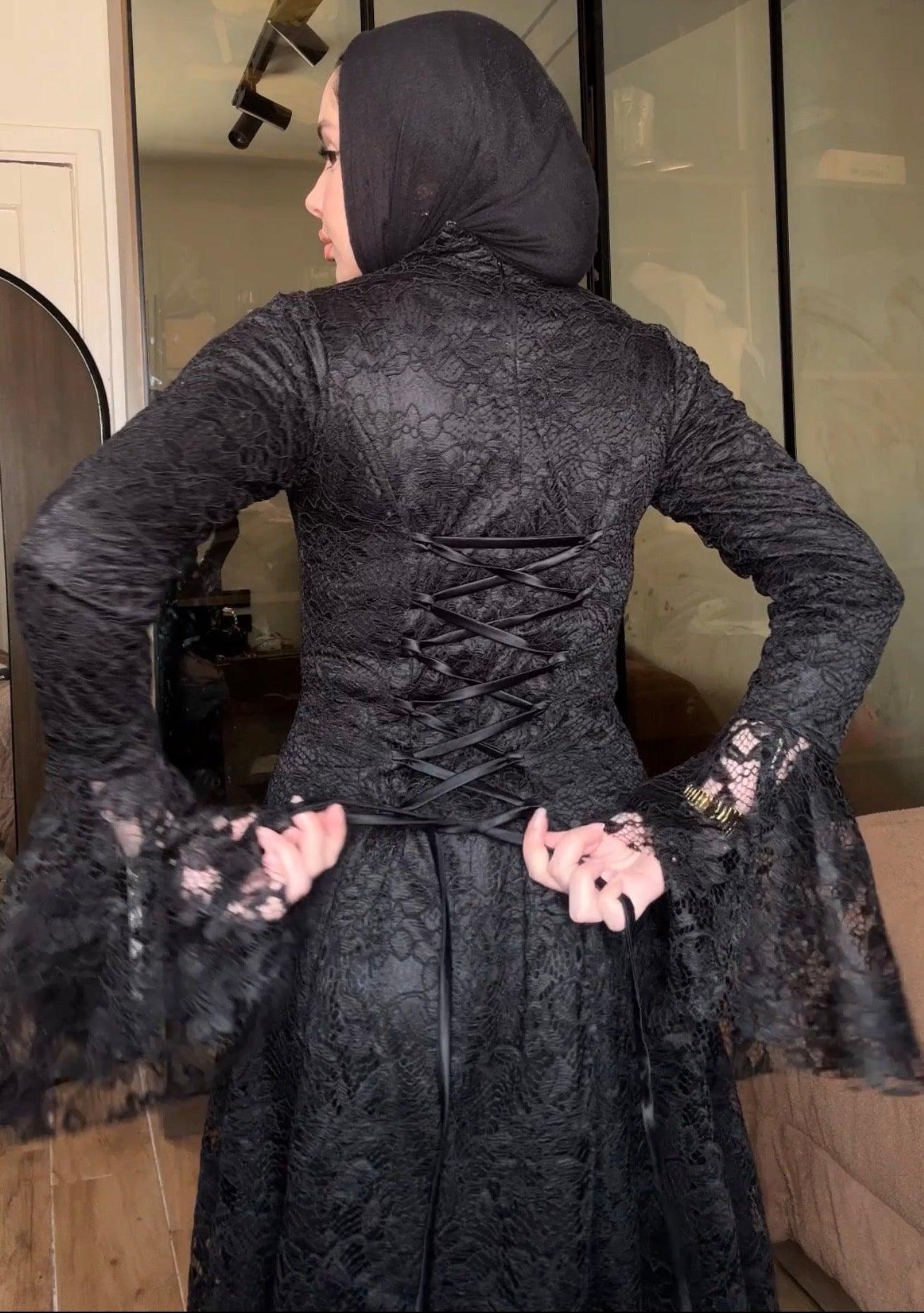 Fully Lined Lace Dress – Made in Shahin