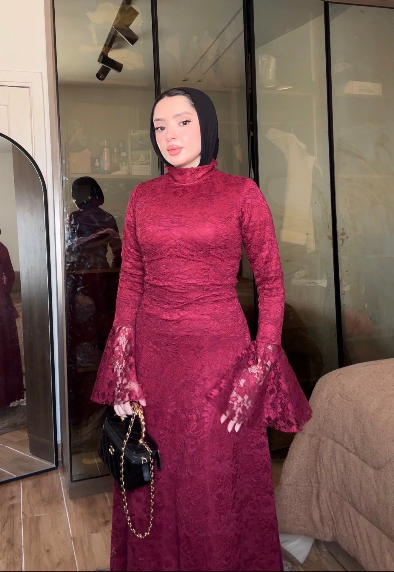 Fully Lined Lace Dress – Made in Shahin