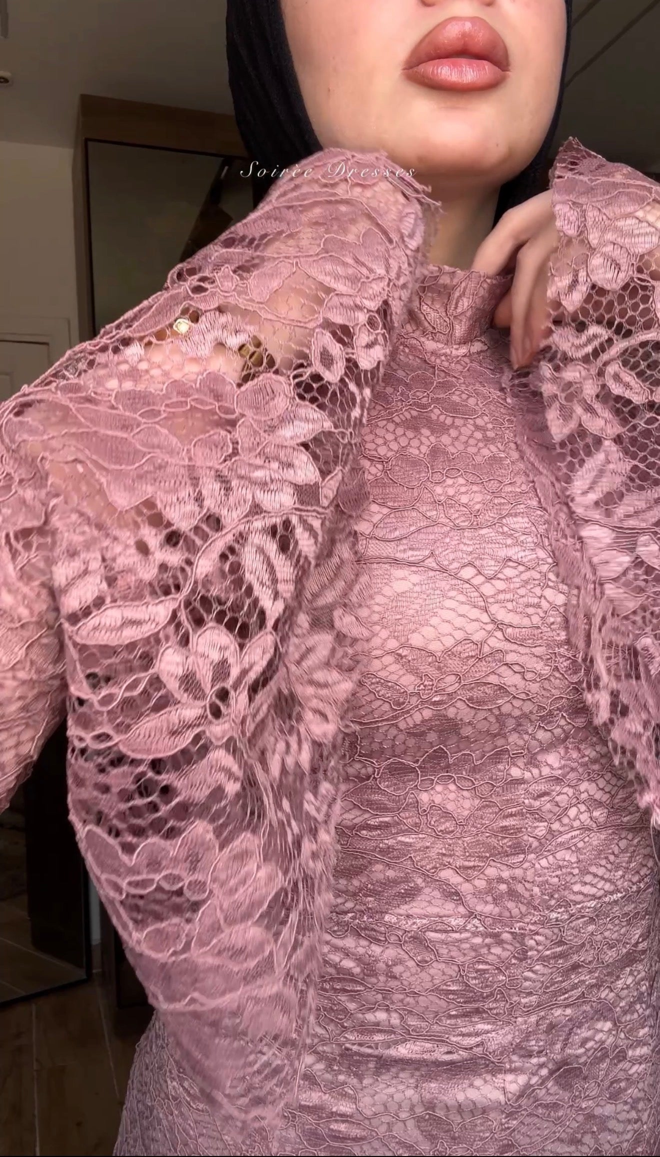 Fully Lined Lace Dress – Made in Shahin