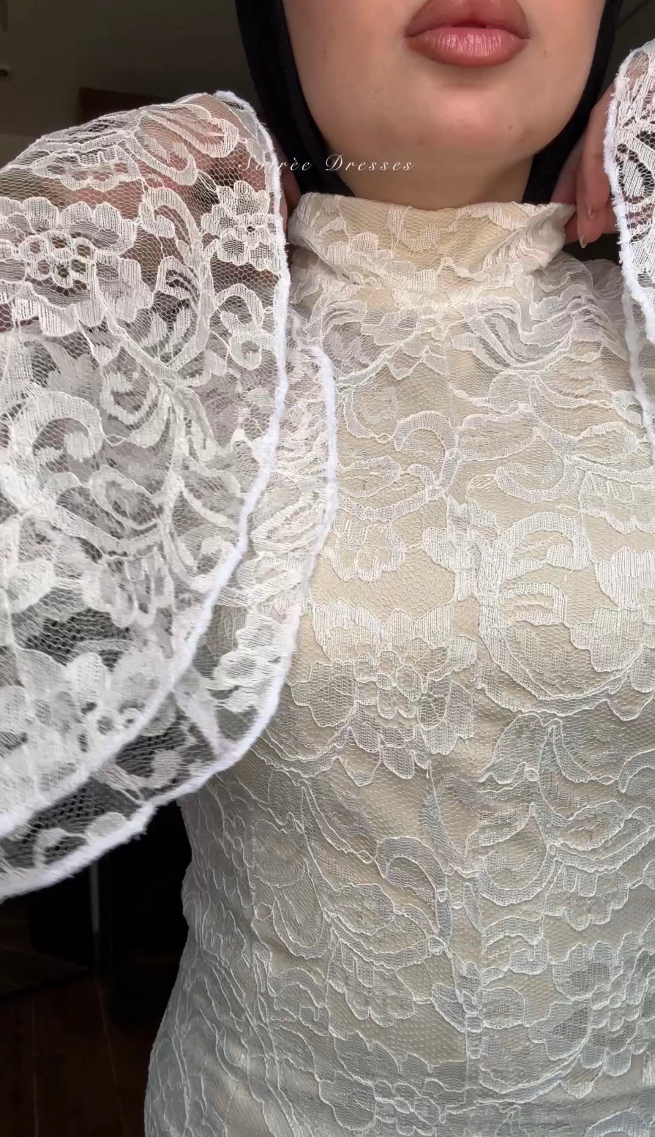Fully Lined Lace Dress – Made in Shahin
