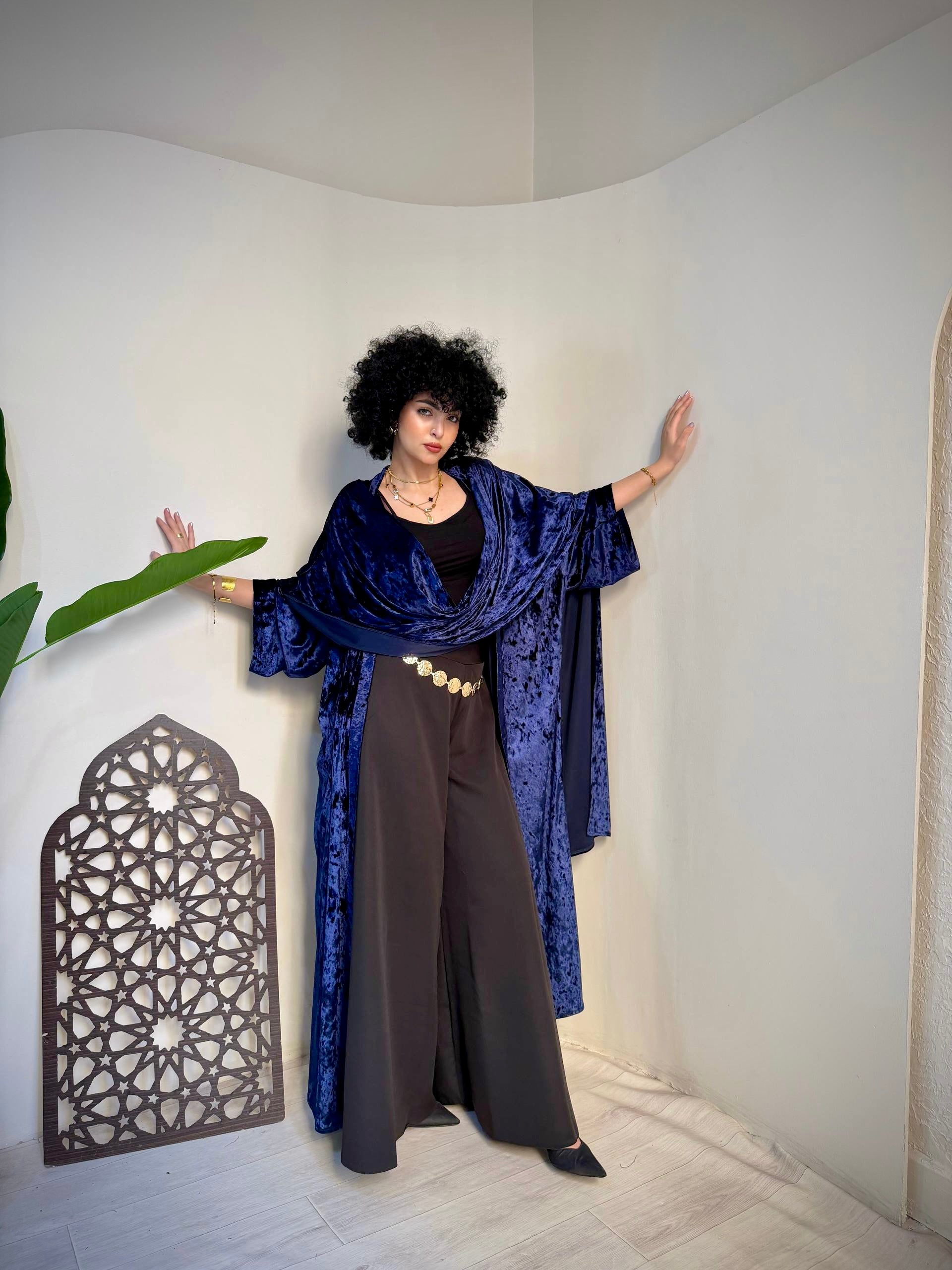 Velvet Shawl Cardigan – Made in Shahin