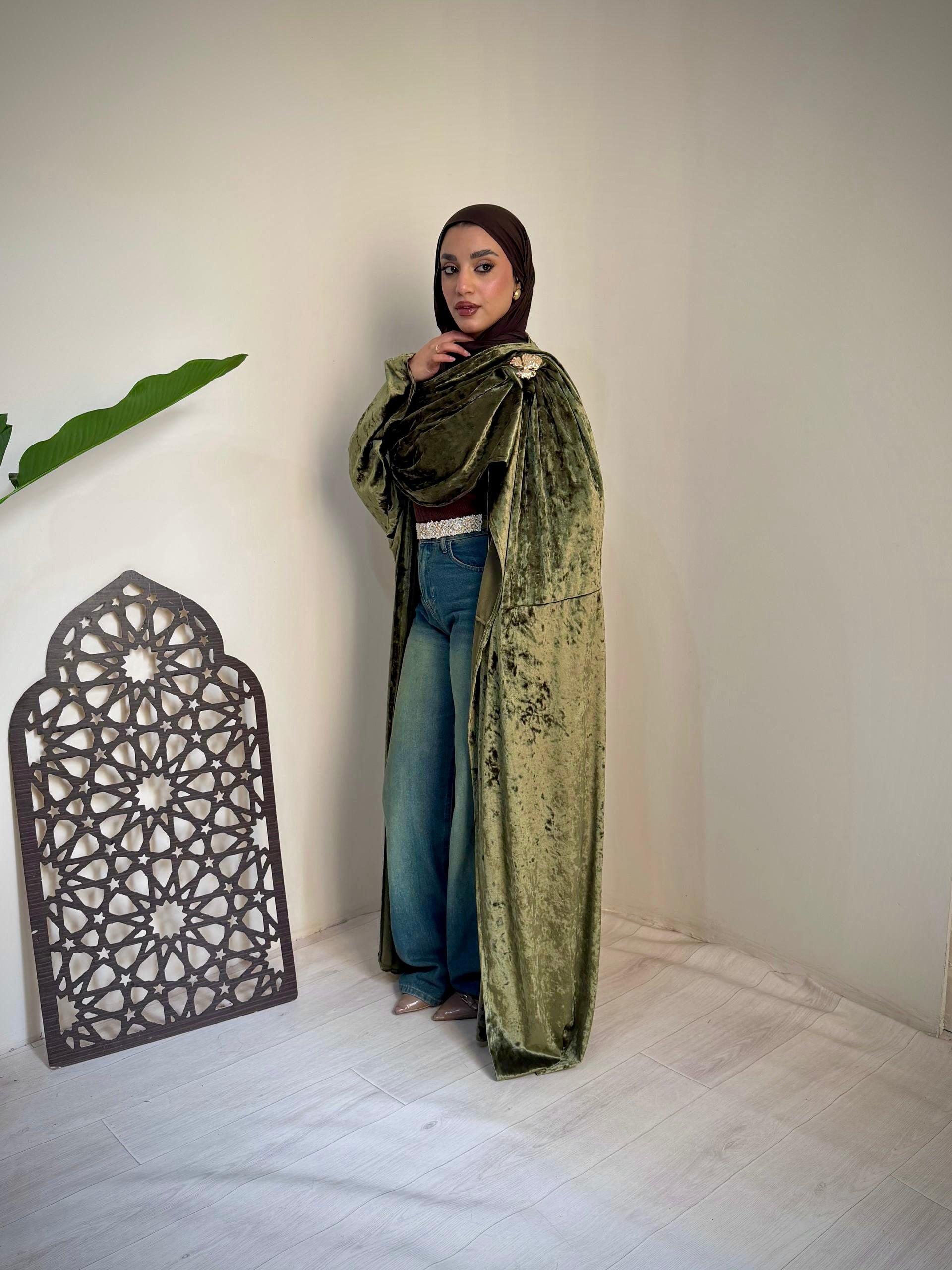 Velvet Shawl Cardigan – Made in Shahin