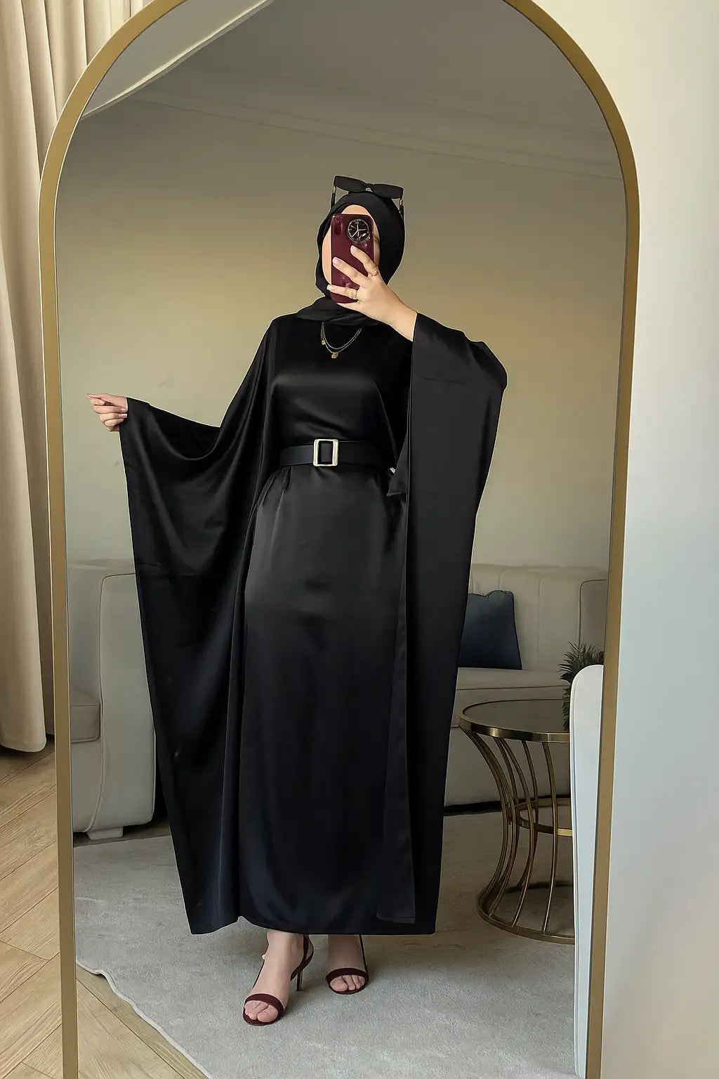 Elegant Armani Satin Blouse – Made in Shahin