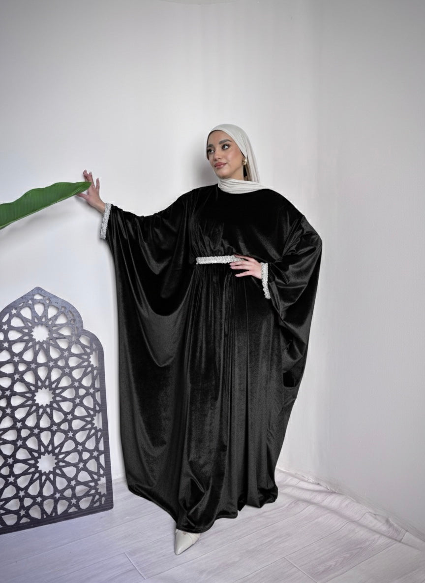 Velvet Butterfly Abaya – Made in Shahin
