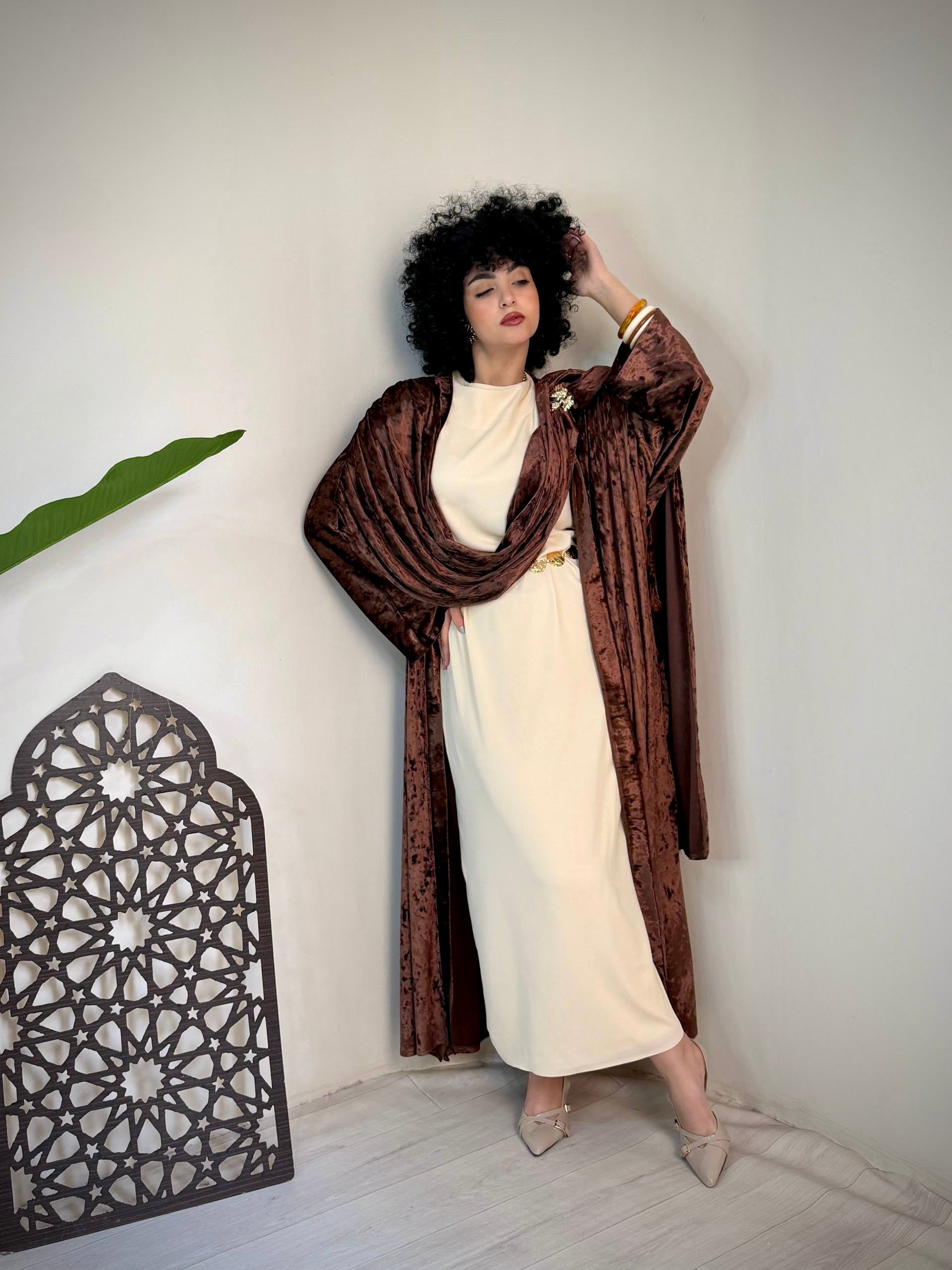 Velvet Shawl Cardigan – Made in Shahin