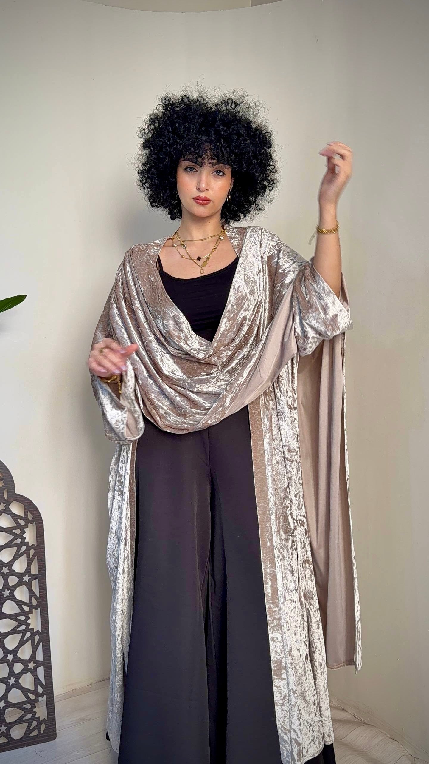 Velvet Shawl Cardigan – Made in Shahin