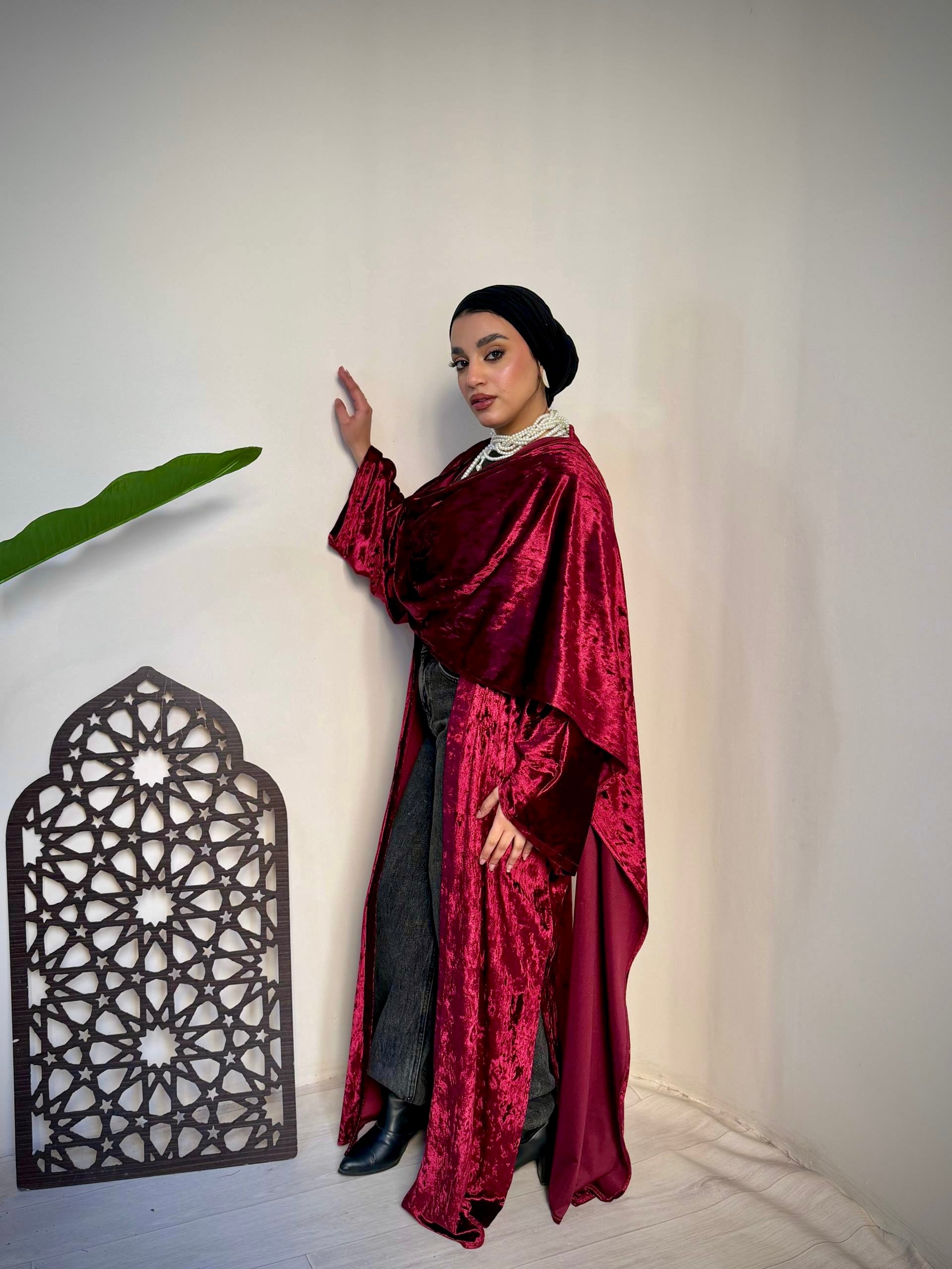 Velvet Shawl Cardigan – Made in Shahin