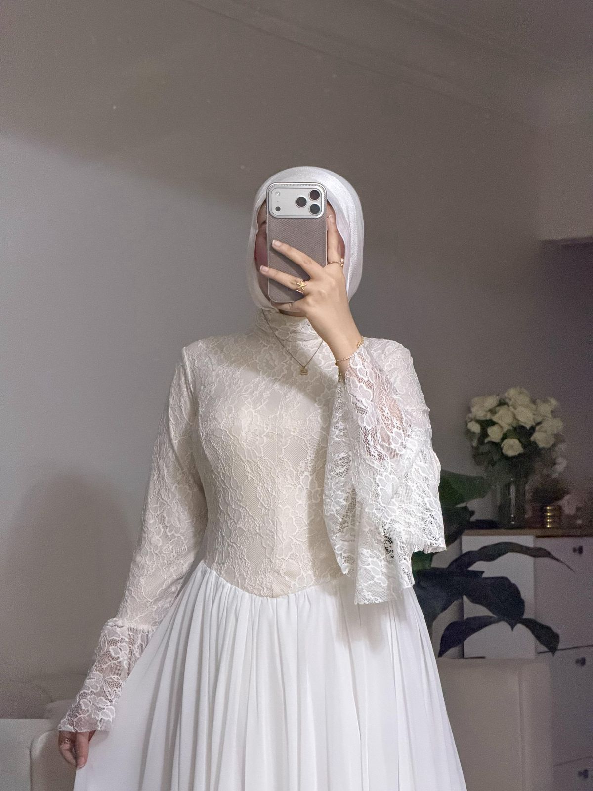 Lace Chiffon Dress – Made in Shahin