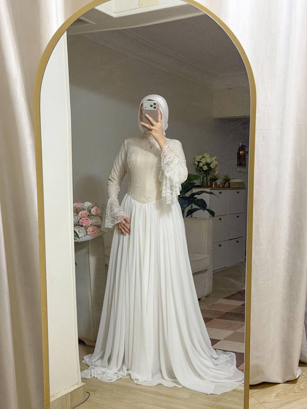 Lace Chiffon Dress – Made in Shahin
