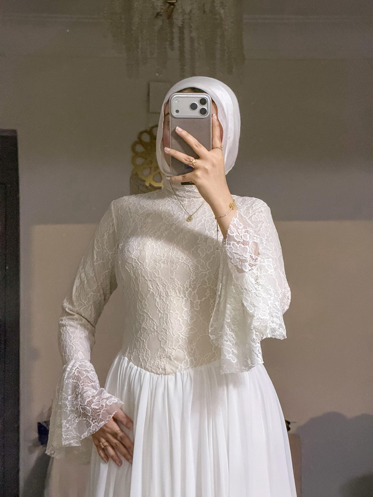 Lace Chiffon Dress – Made in Shahin