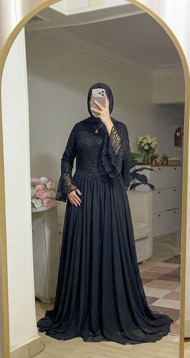 Lace Chiffon Dress – Made in Shahin